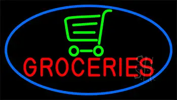 Groceries Art LED Neon Sign