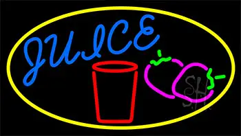 Juice With Glass LED Neon Sign