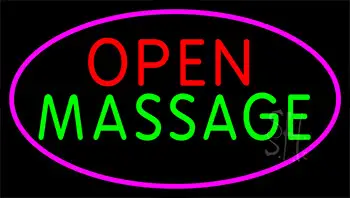 Open Massage LED Neon Sign