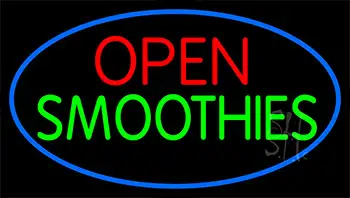 Open Smoothies LED Neon Sign