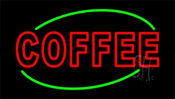 Red Coffee LED Neon Sign