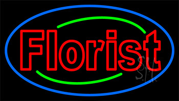 Red Florist LED Neon Sign