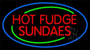 Red Hot Fudge Sundaes LED Neon Sign