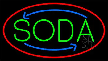 Green Soda LED Neon Sign