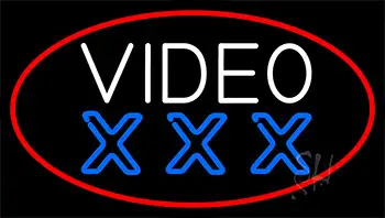 Video Triple X LED Neon Sign