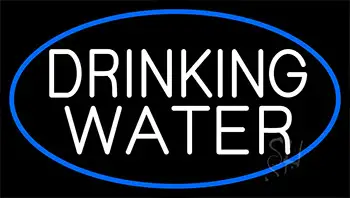 White Drinking Water LED Neon Sign