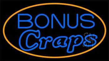 Bonus Craps 3 LED Neon Sign
