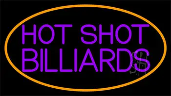 Hot Shot Billiards 4 LED Neon Sign