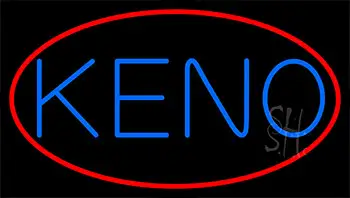 Keno With 2 LED Neon Sign