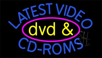 Latest Video Dvd And Cd Roms 2 LED Neon Sign