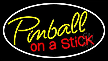 Pinball On A Stick 3 LED Neon Sign