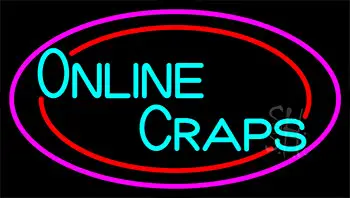 Online Craps 3 LED Neon Sign