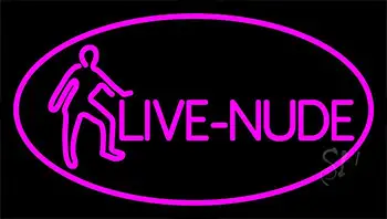 Pink Live Nudes With Girl LED Neon Sign