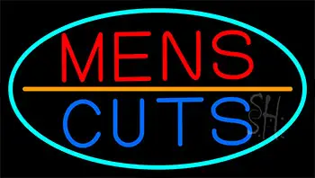 Mens Cuts LED Neon Sign