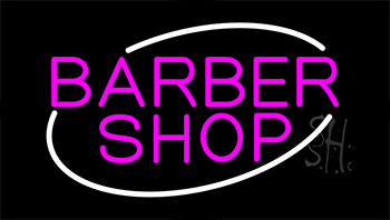 Pink Barber Shop LED Neon Sign