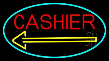 Red Cahier With Yellow Arrow LED Neon Sign