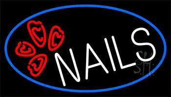 Red Nails LED Neon Sign