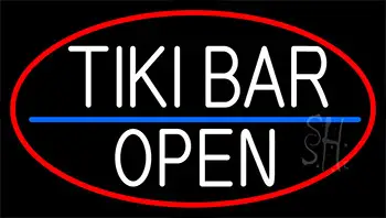 Tiki Bar Open LED Neon Sign