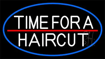 Time For A Haircut LED Neon Sign
