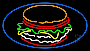 Burger Logo LED Neon Sign