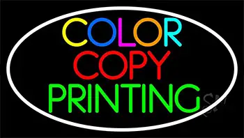 Color Copy Printing White LED Neon Sign
