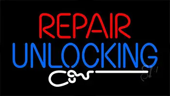 Repair Unlocking With Mouse LED Neon Sign