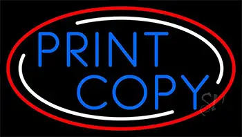 Print Copy With Border LED Neon Sign