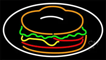 Red Green Burger Logo LED Neon Sign