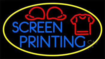 Screen Printing Yellow LED Neon Sign