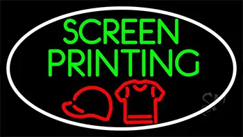 Screen Printing With LED Neon Sign