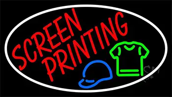 Screen Printing White LED Neon Sign