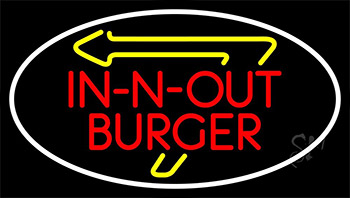 In N Out With Arrow LED Neon Sign