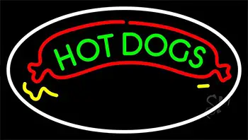Green Hot Dogs Logo LED Neon Sign