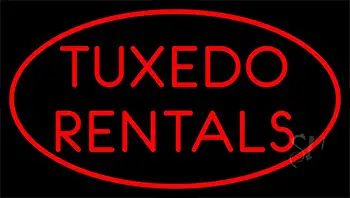 Red Tuxedo Rentals LED Neon Sign