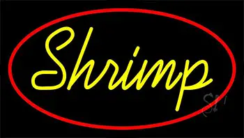Shrimp Cursive 2 LED Neon Sign