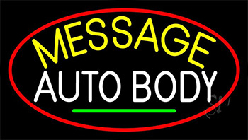 Custom Auto Body Block 1 LED Neon Sign