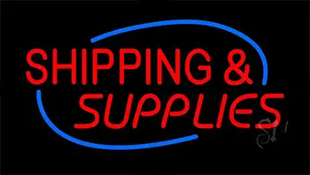 Red Shipping Supplies LED Neon Sign