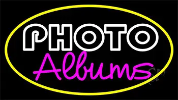 Yellow Border Photo Albums LED Neon Sign