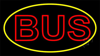 Double Stroke Red Bus LED Neon Sign