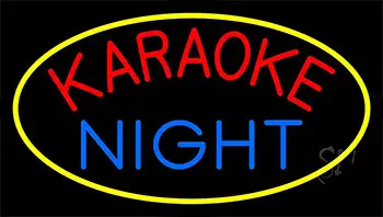 Karaoke Night Colorful 1 LED Neon Sign