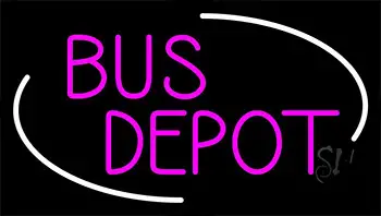 Pink Bus Depot LED Neon Sign