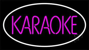 Pink Karaoke Block 2 LED Neon Sign