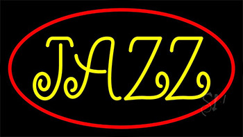 Yellow Block Jazz 2 LED Neon Sign