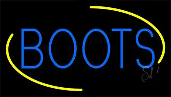Blue Boots LED Neon Sign