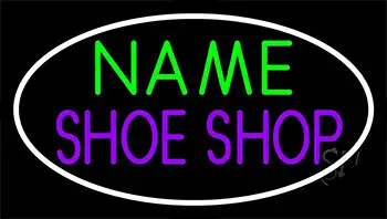 Custom Purple Shoe Shop Block LED Neon Sign