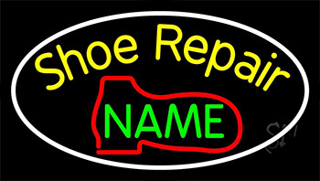 Custom Yellow Shoe Repair Boot LED Neon Sign