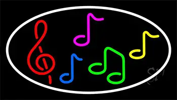 Notes Music 3 LED Neon Sign