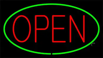 Red Open Green LED Neon Sign