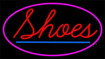 Red Shoes Pink LED Neon Sign