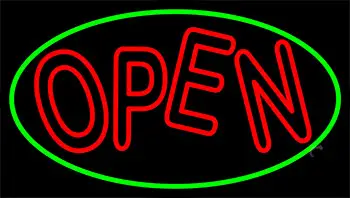 Red Double Stroke Open LED Neon Sign